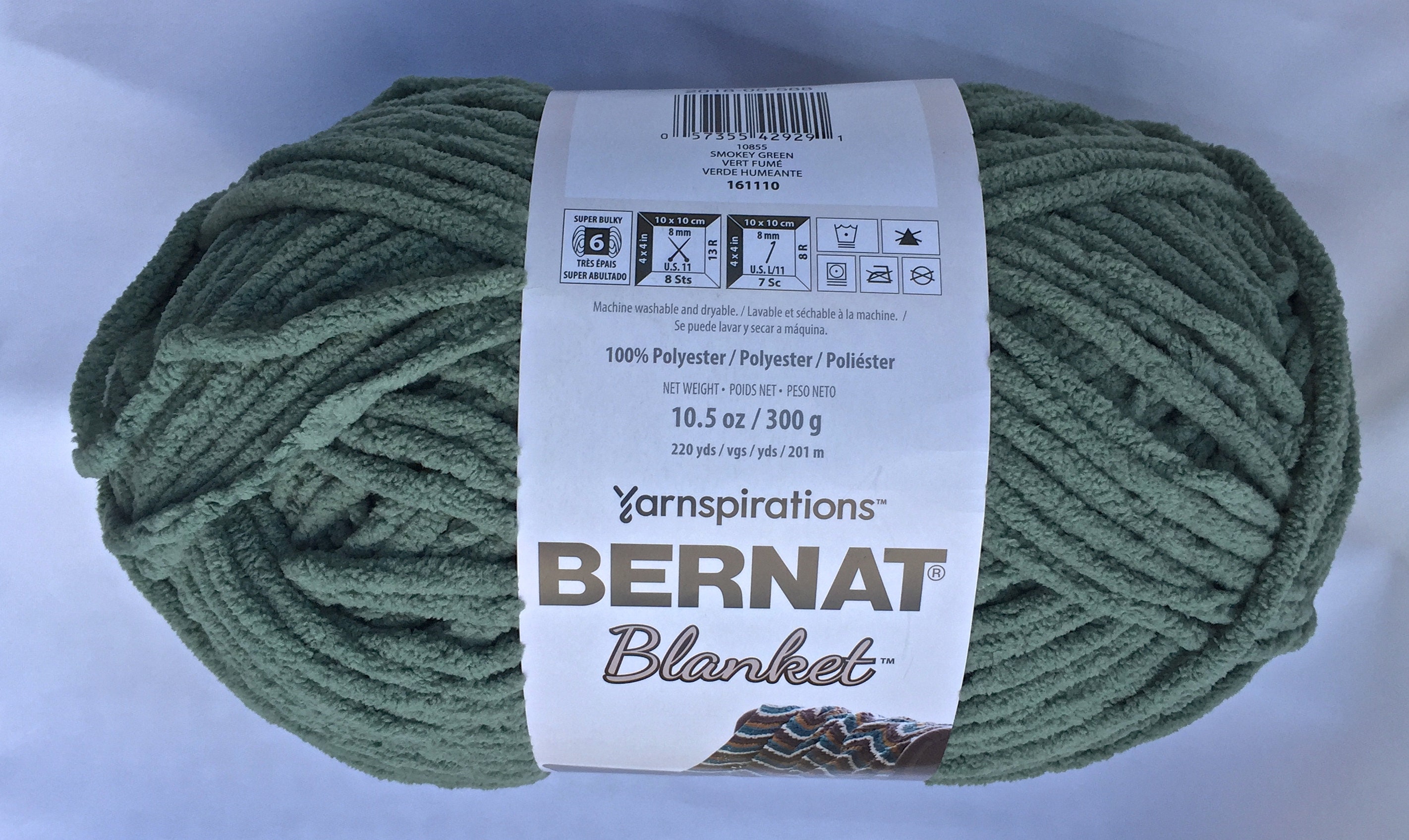 Bernat blanket smokey green sale