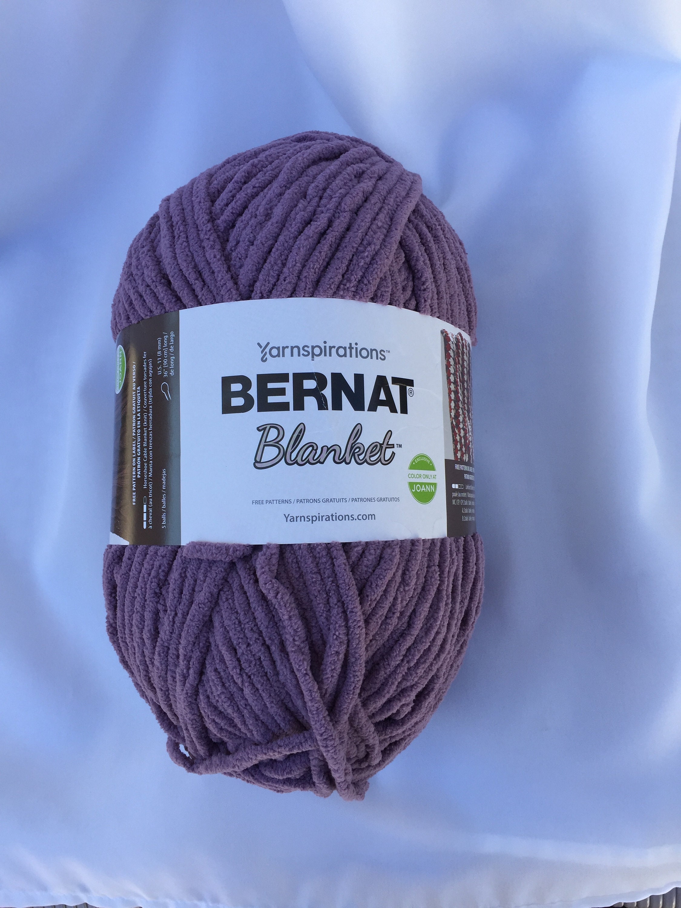 Bernat blanket yarn shadow purple hotsell