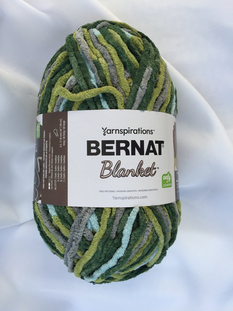 FOREST SAGE 10869 Bernat Blanket Yarn220yds10.5 Oz300g Etsy