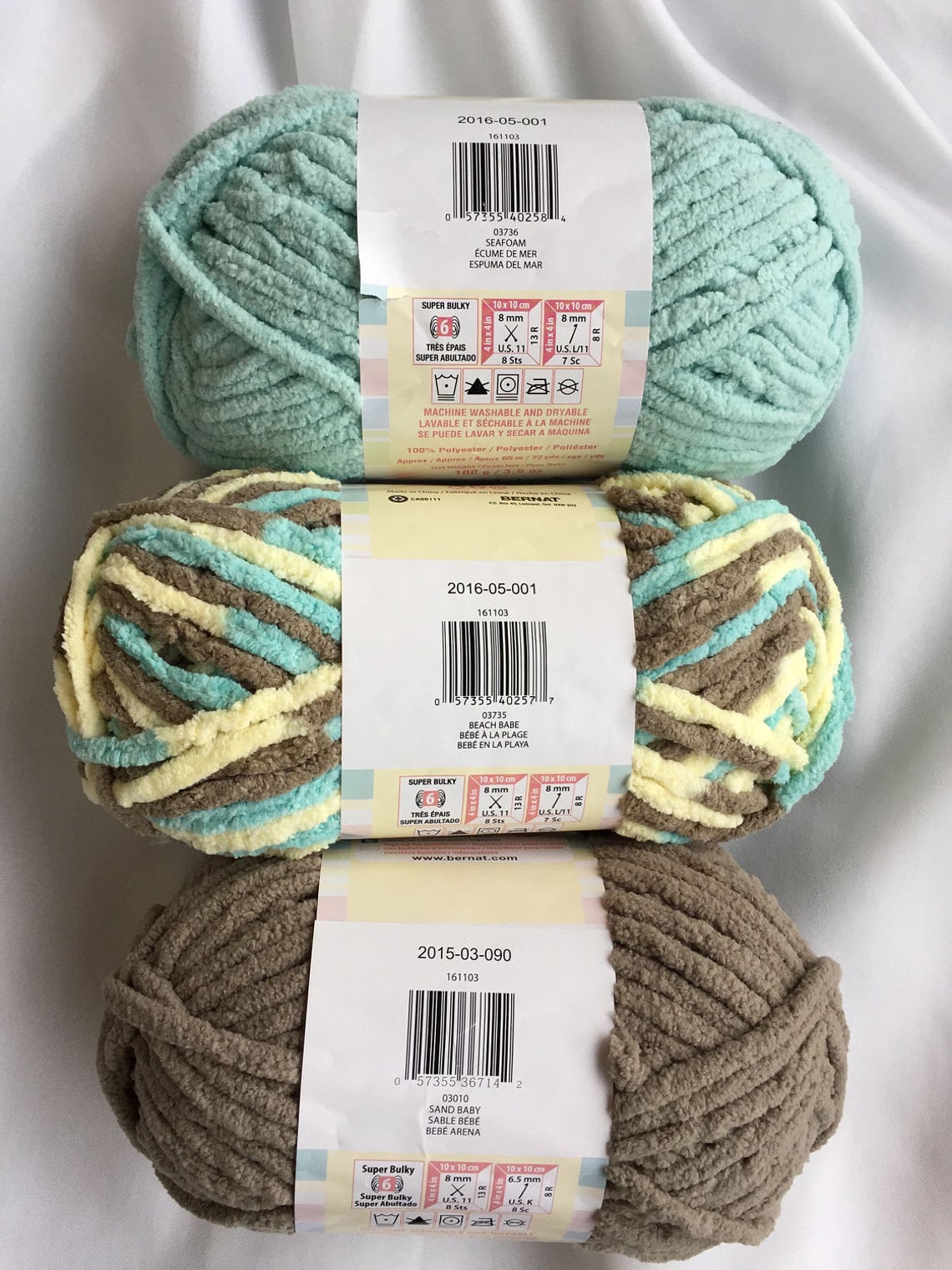 SAND BABY 03010 Bernat Baby Blanket Yarn 3.5 Oz. 100g 72yds Etsy