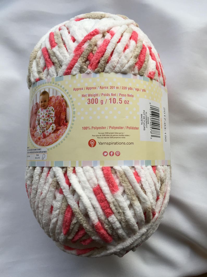 FLOWERPOT 04329 Bernat Baby Blanket Yarn 10.5 oz 220 yds Etsy