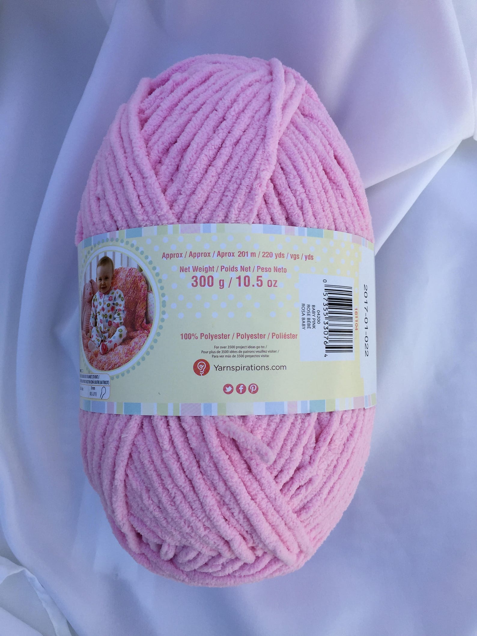 Baby Pink 04200 Bernat Baby Blanket Yarn 10.5 Oz Skein 220 Etsy