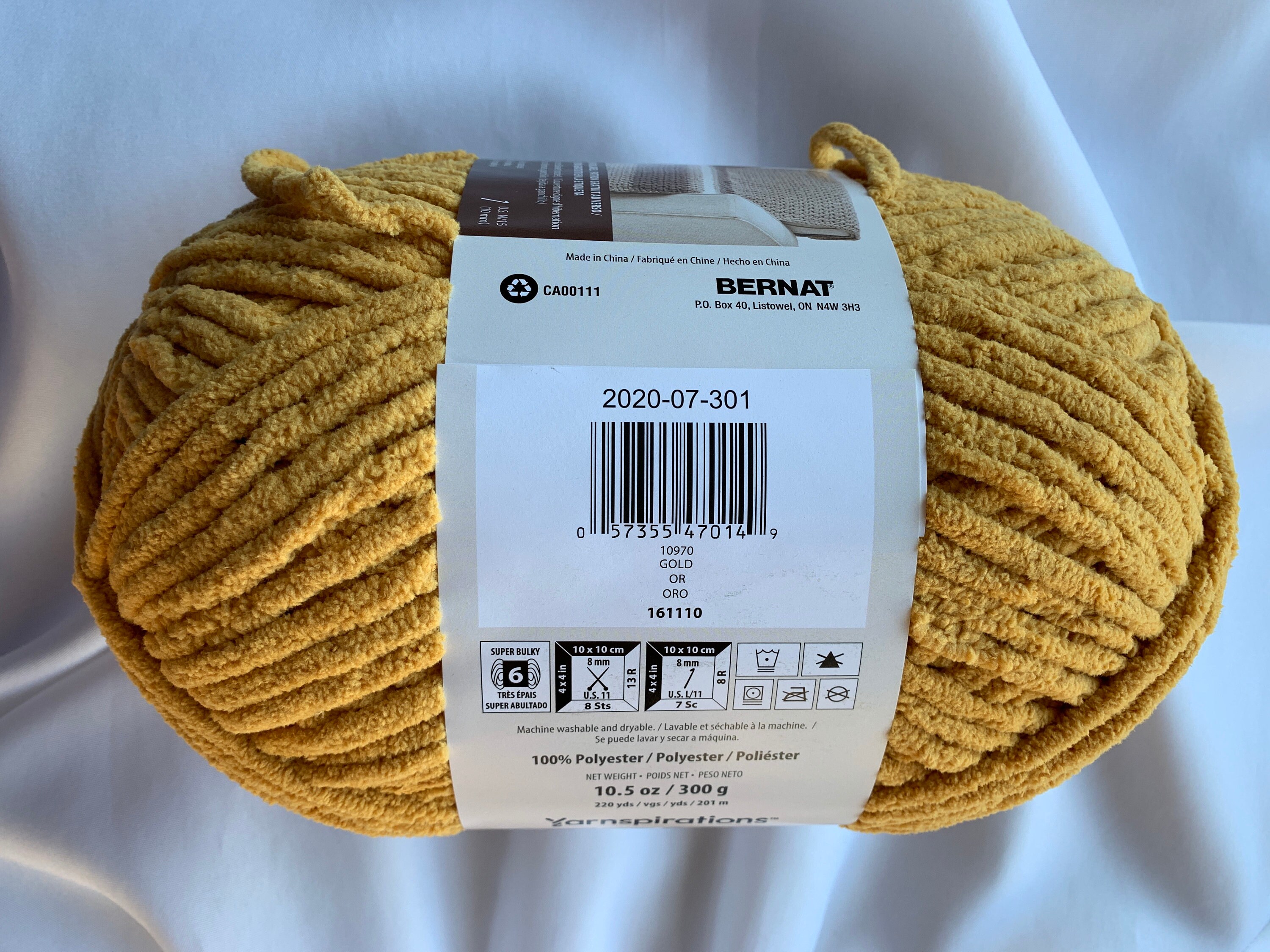 GOLD 10970 Bernat Blanket Yarn220yds10.5 Oz300g Super Bulky Etsy