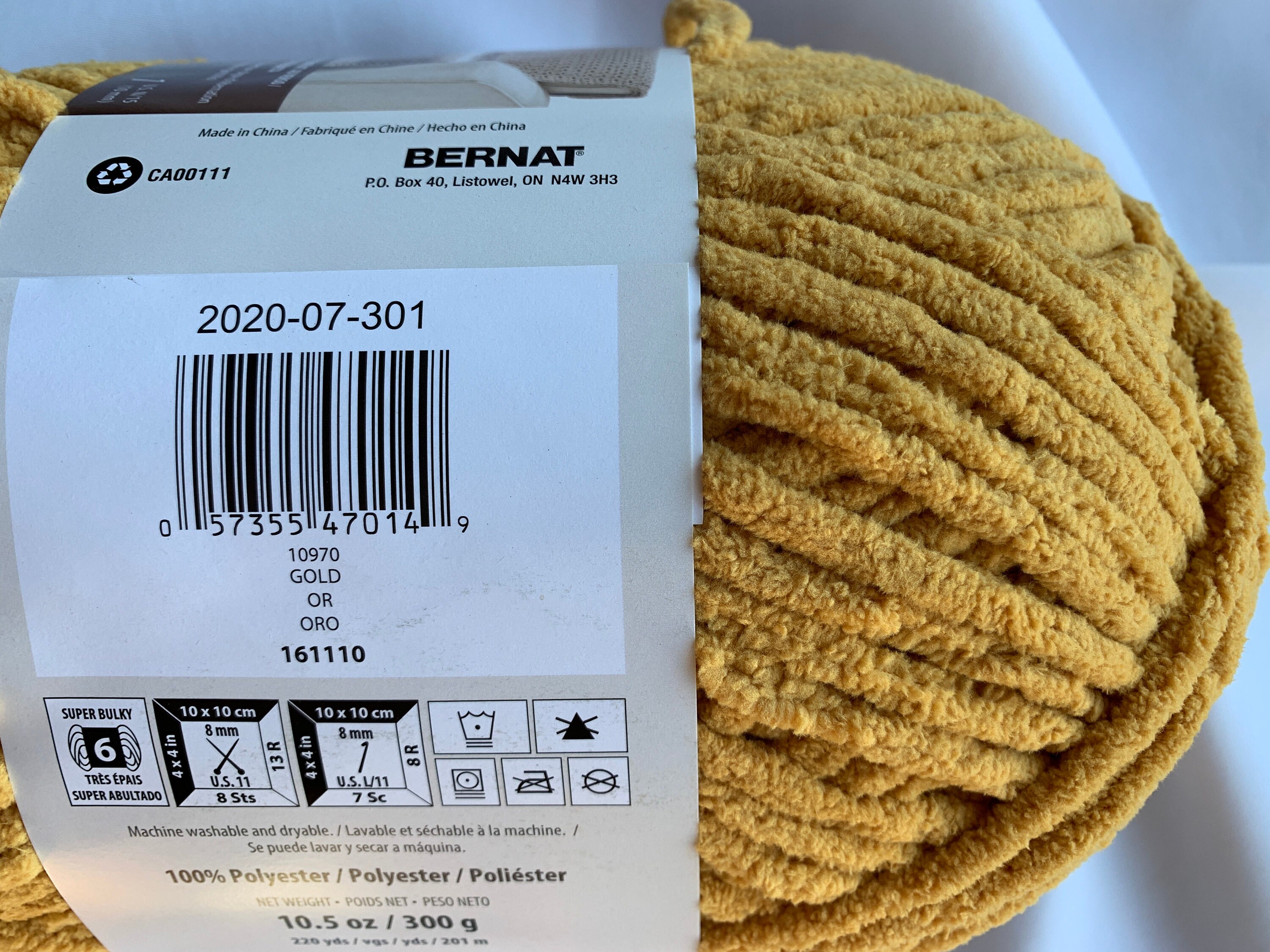 GOLD 10970 Bernat Blanket Yarn220yds10.5 Oz300g Super Bulky Etsy
