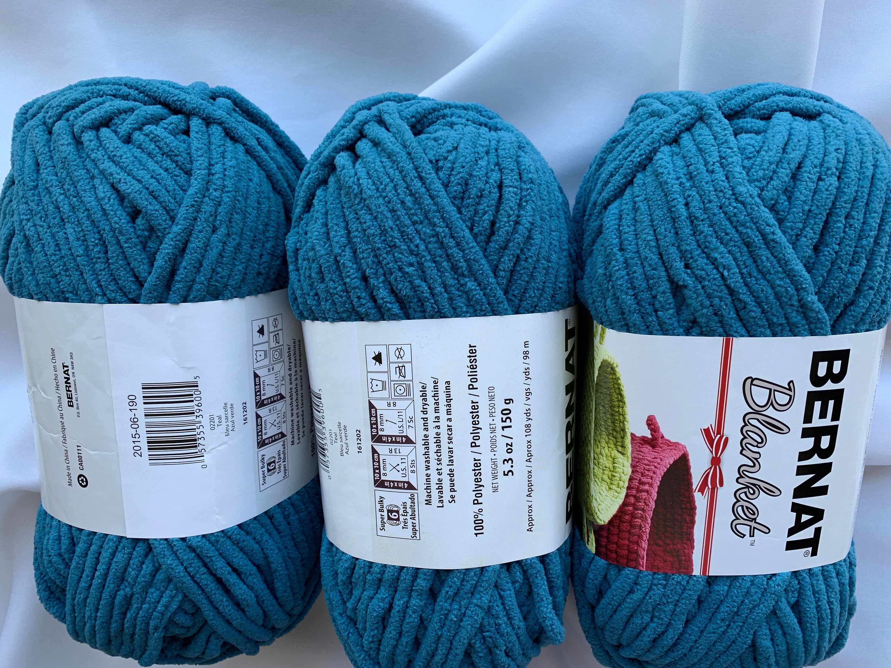 Bernat Blanket Yarn-Light Teal