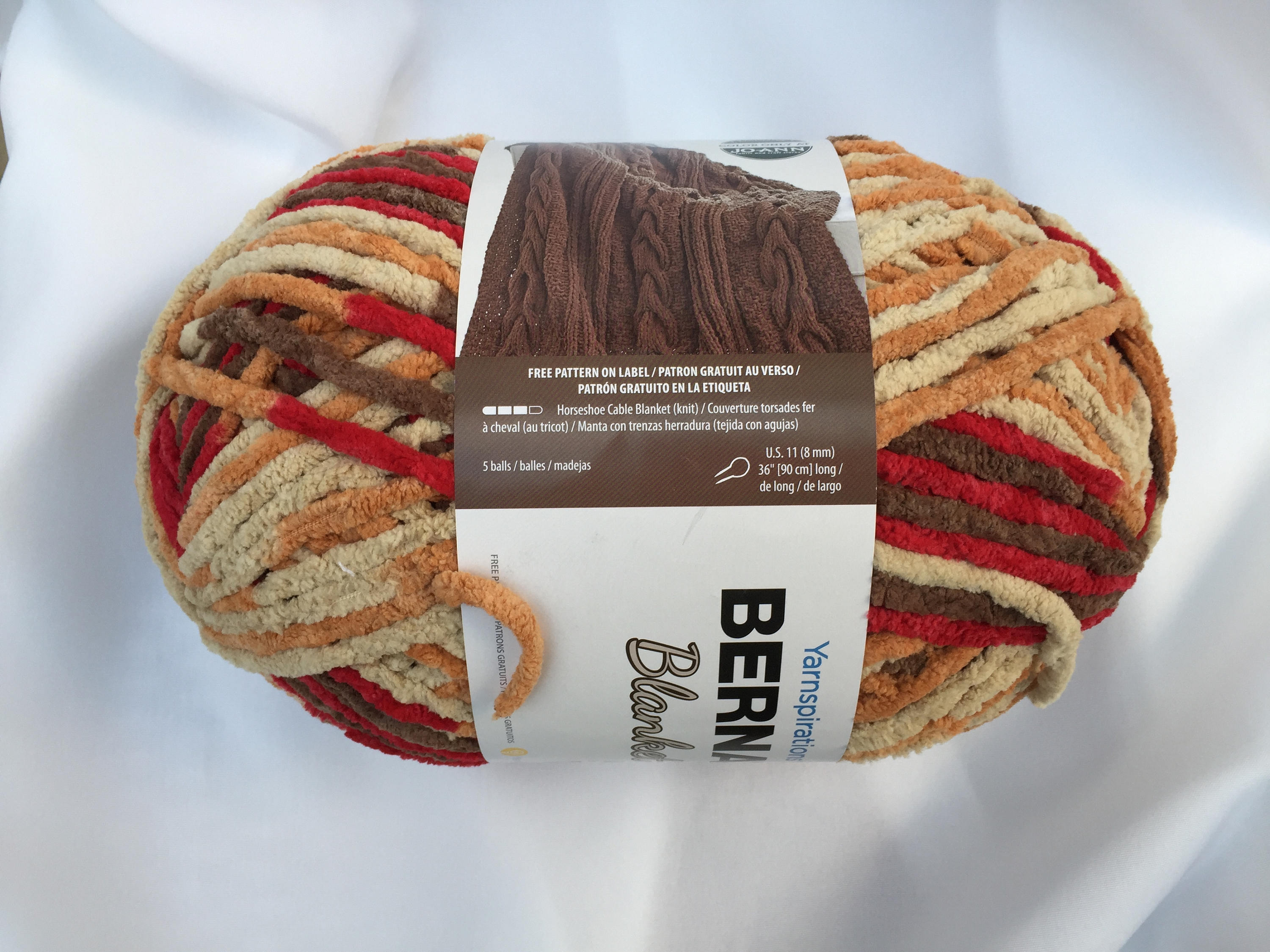 AUTUMN LEAVES 10827 Bernat Blanket Yarn220yds 10.5 oz Skein Etsy