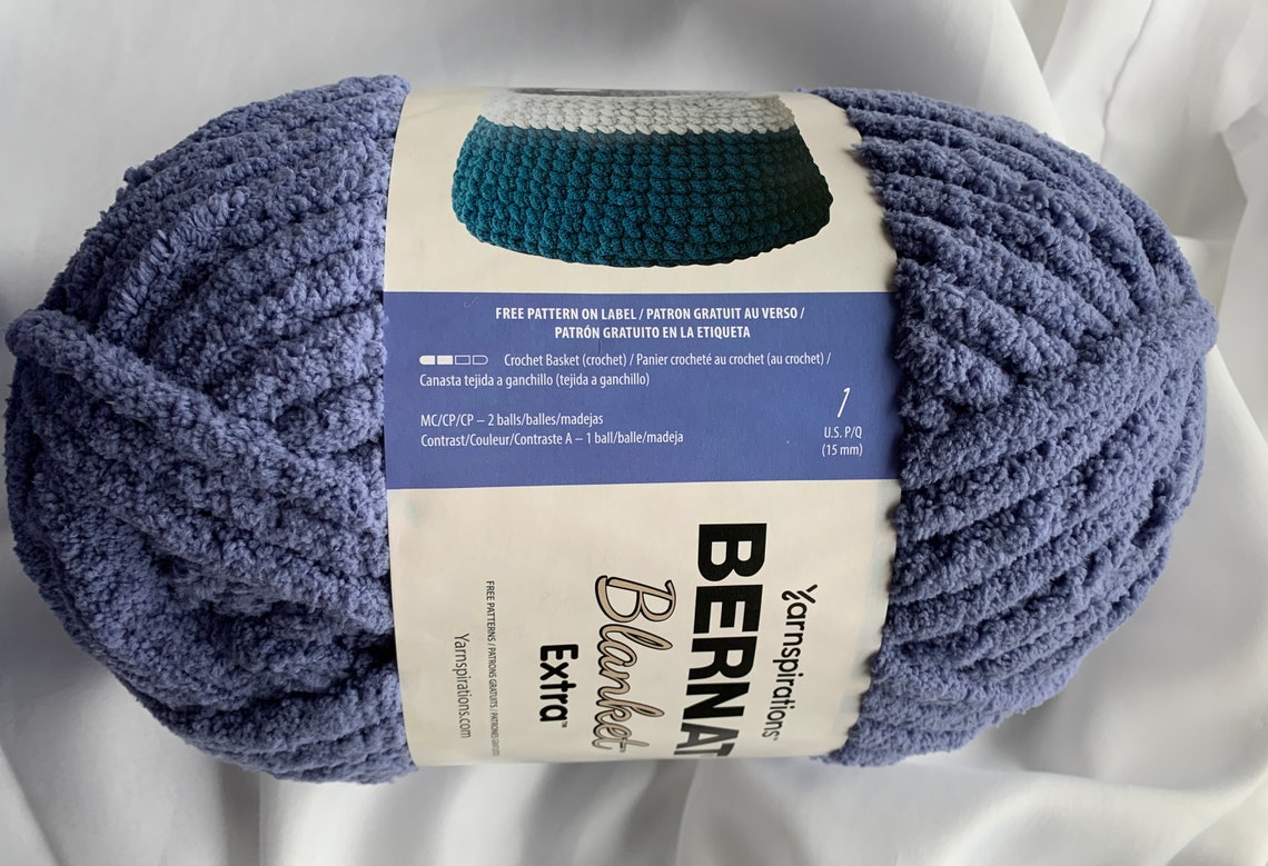NAVY 27011 Bernat Blanket EXTRA Yarn 97yds 10.5 oz Skein Etsy