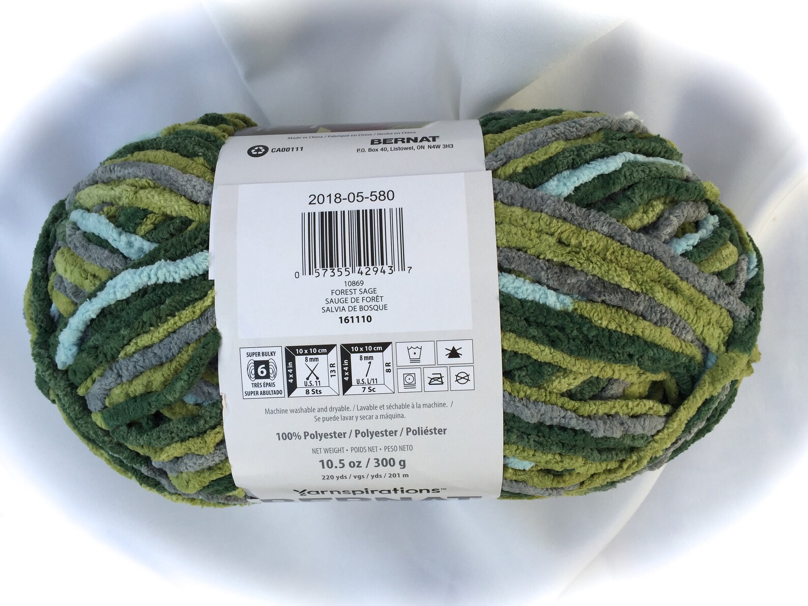 FOREST SAGE 10869 Bernat Blanket Yarn220yds10.5 oz300g Etsy