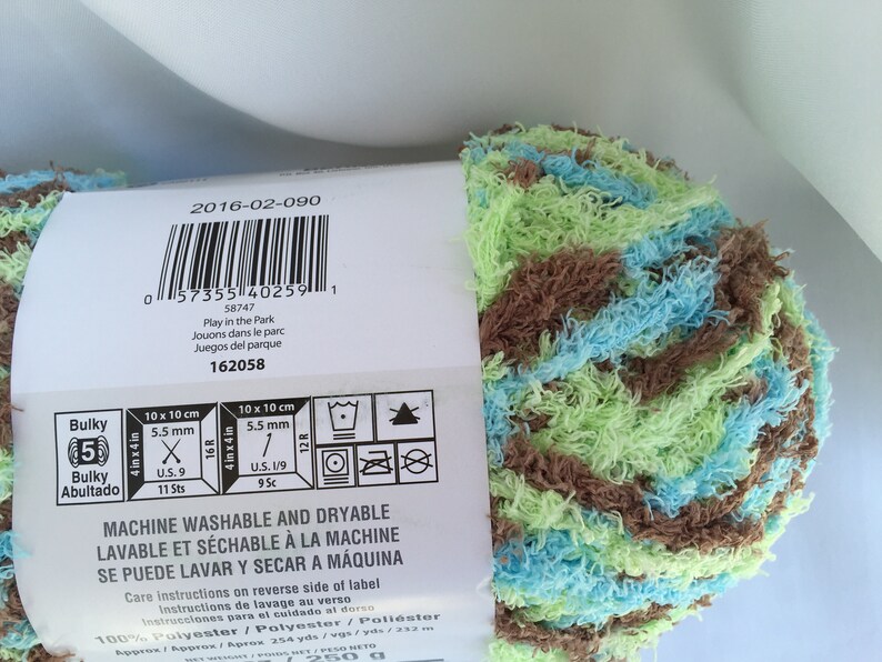 Beach Babe 03735 Bernat Baby Blanket Yarn 3.5 oz. 100g 72 Etsy