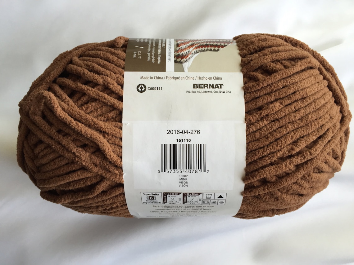 MINK 10782 Bernat Blanket Yarn 10.5 oz Skein Bernat Blanket Etsy