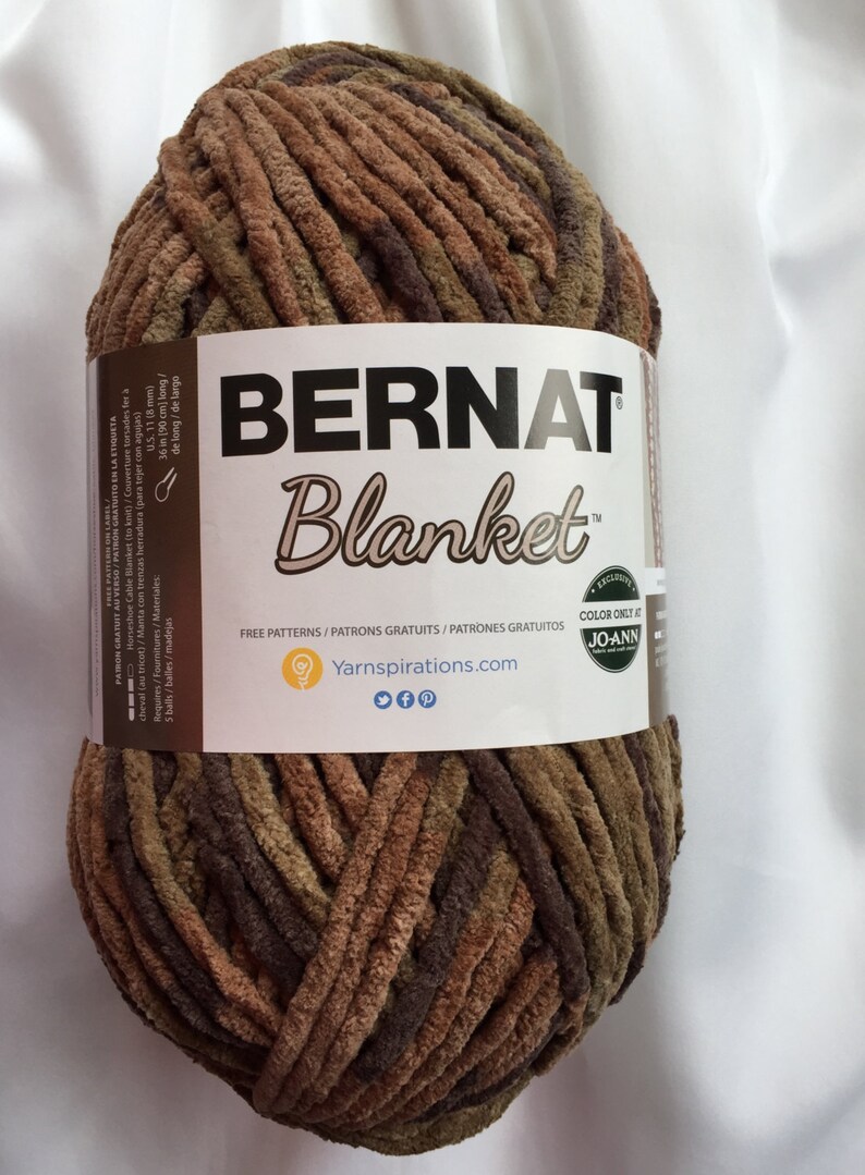 WOODSY 10790 Bernat Blanket Yarn Big 10.5 oz Skein Bernat Etsy