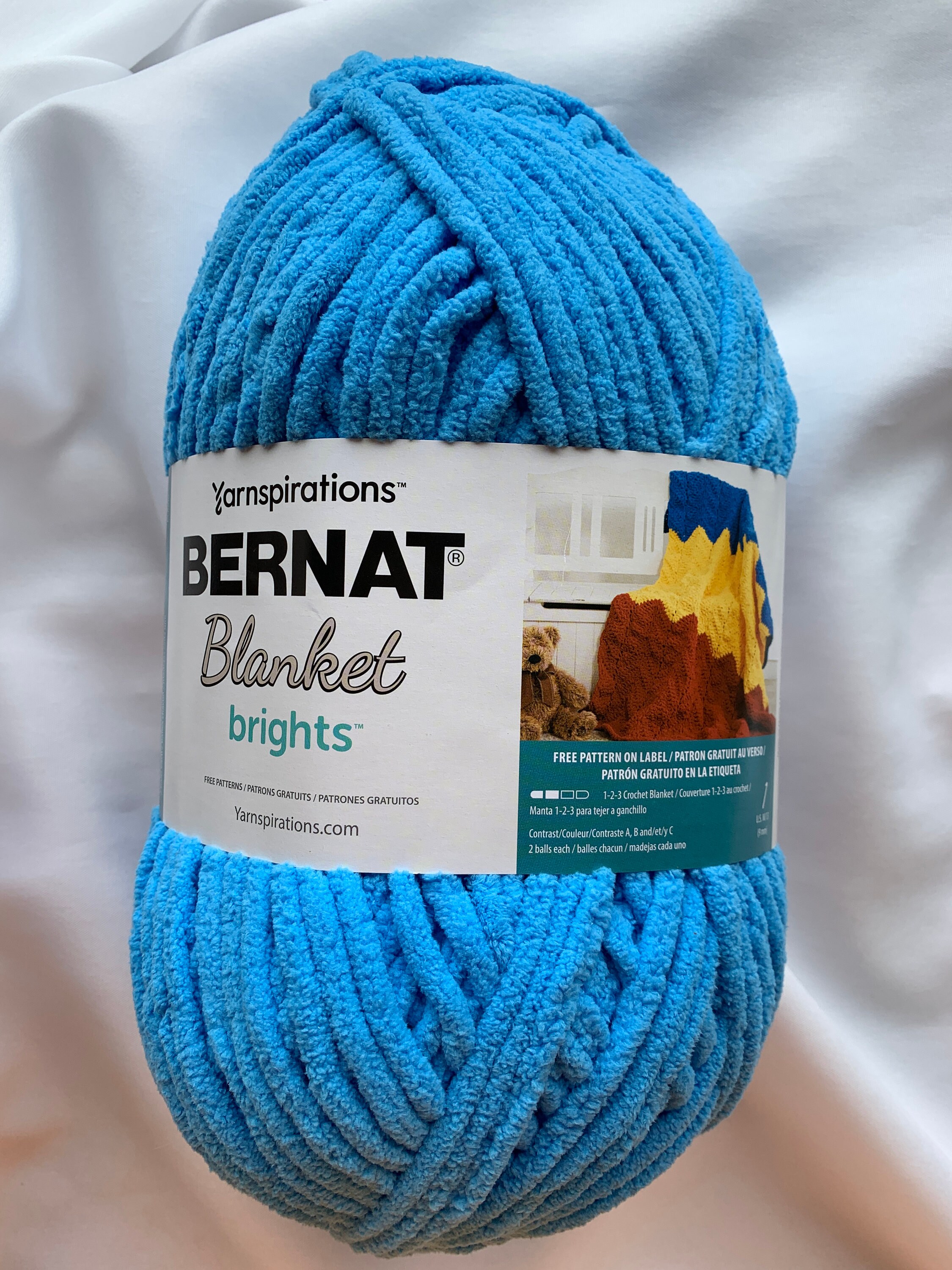 BUSY BLUE 12005 Bernat Blanket Brights 10.5 Oz Skein Blue Super Bulky Wt. 220 Yds Boy Colors Blue Cuddle Soft Dcoyshouseofyarn Etsy Canada
