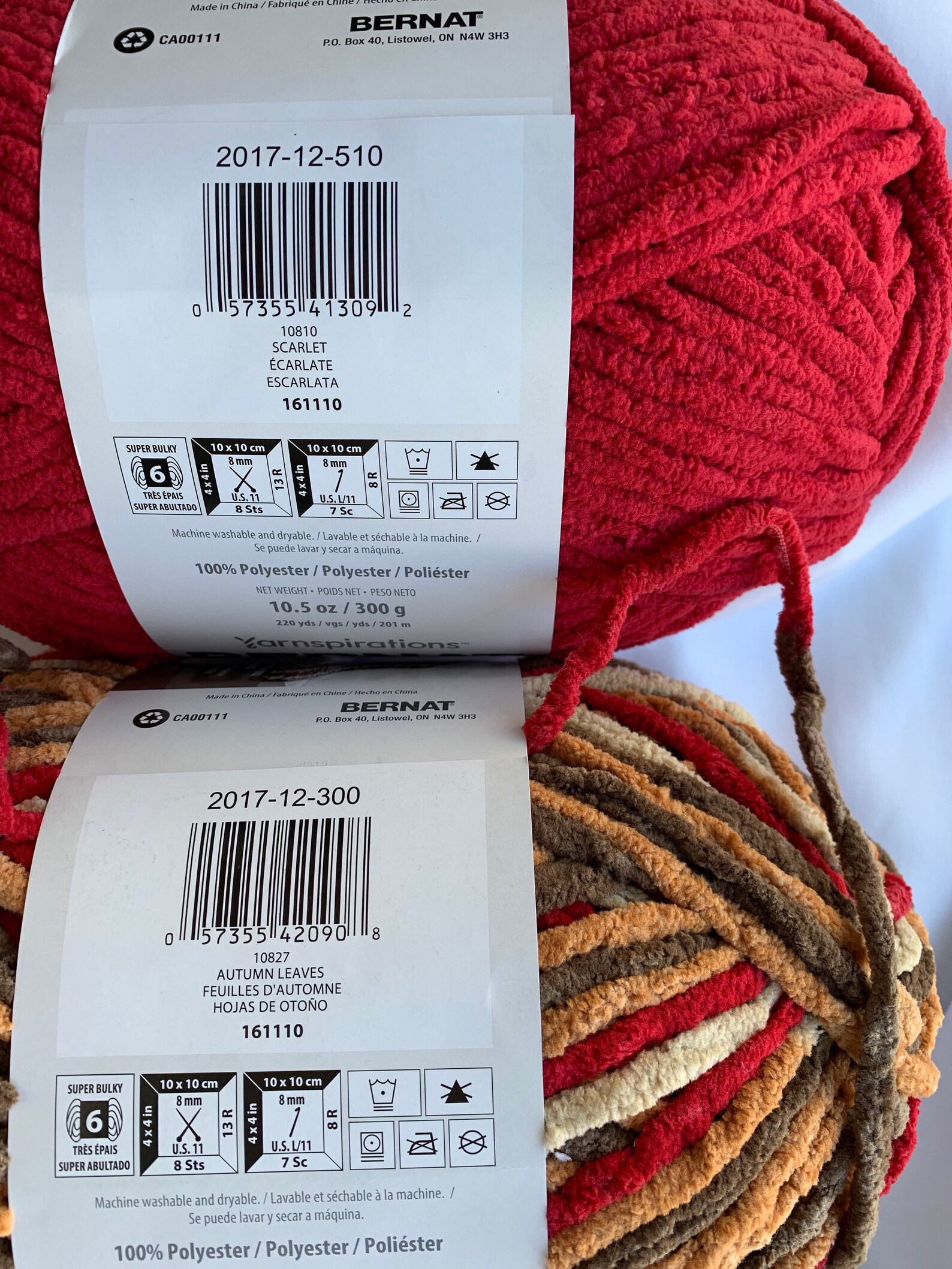 AUTUMN LEAVES 10827 Bernat Blanket Yarn220yds 10.5 oz Skein Etsy