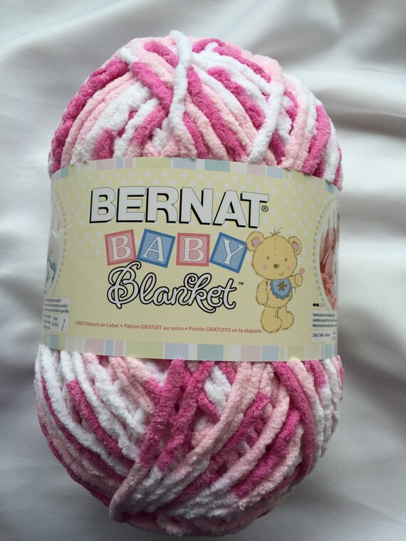 PINK TWIST 04412 Bernat Baby Blanket Yarn 10.5 oz. 300g / Etsy