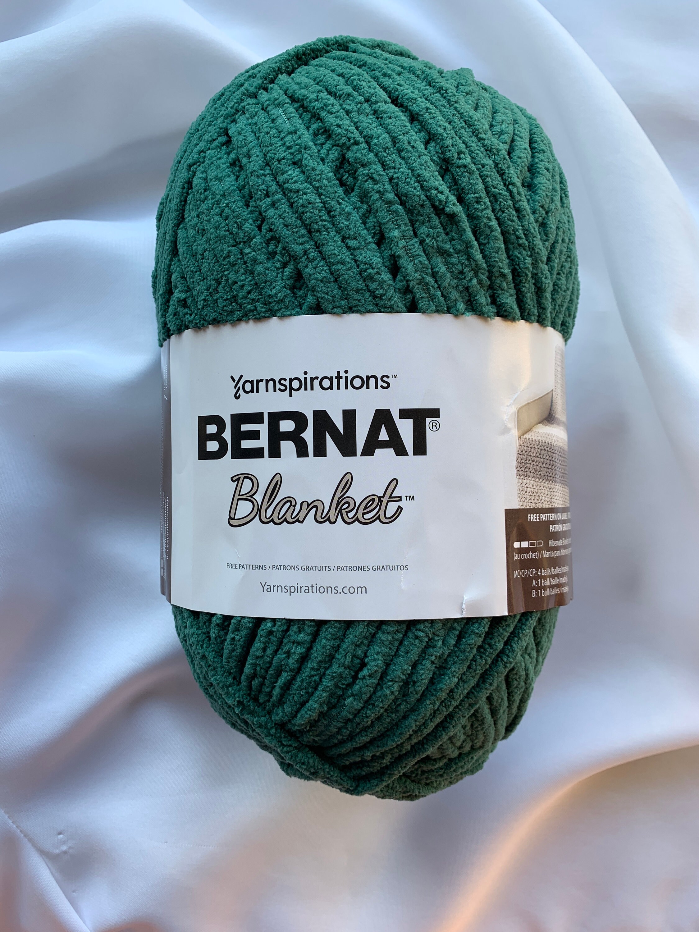 Bernat Blanket Yarn - Big Ball (10.5 oz) - 2 Pack with Pattern Cards in  Color (Tidepool)