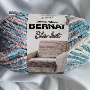 Bernat Blanket Brights SCHOOL BUS YELLOW 12003 Yarn Big 10.5 Oz Skein / Bernat  Blanket Yarn New Colors 