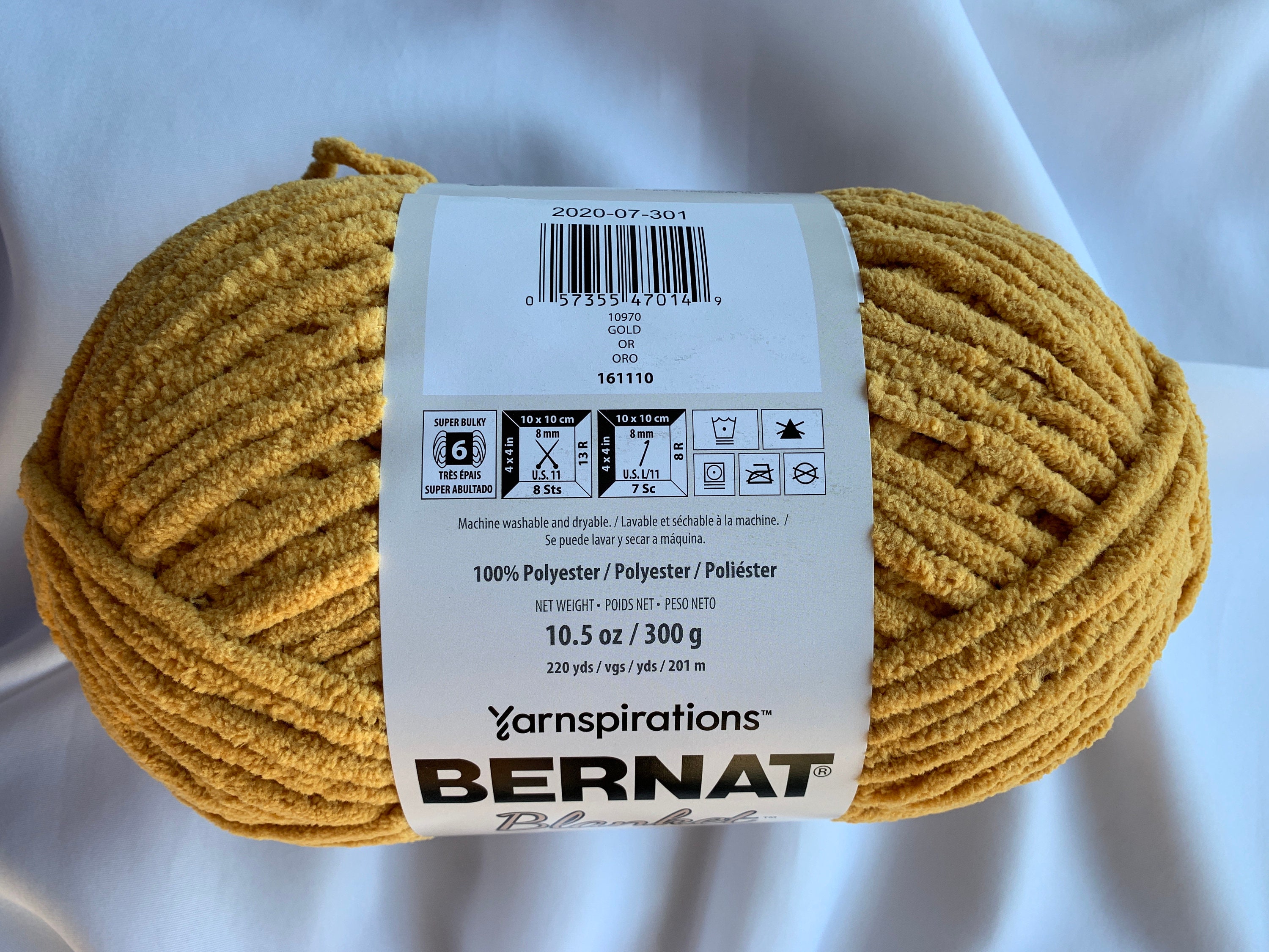 GOLD 10970 Bernat Blanket Yarn220yds10.5 Oz300g Super Bulky Etsy