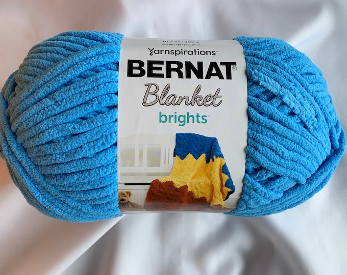 CARROT ORANGE 12002 Bernat Blanket Brights 10.5 Oz Skein Bernat Blanket