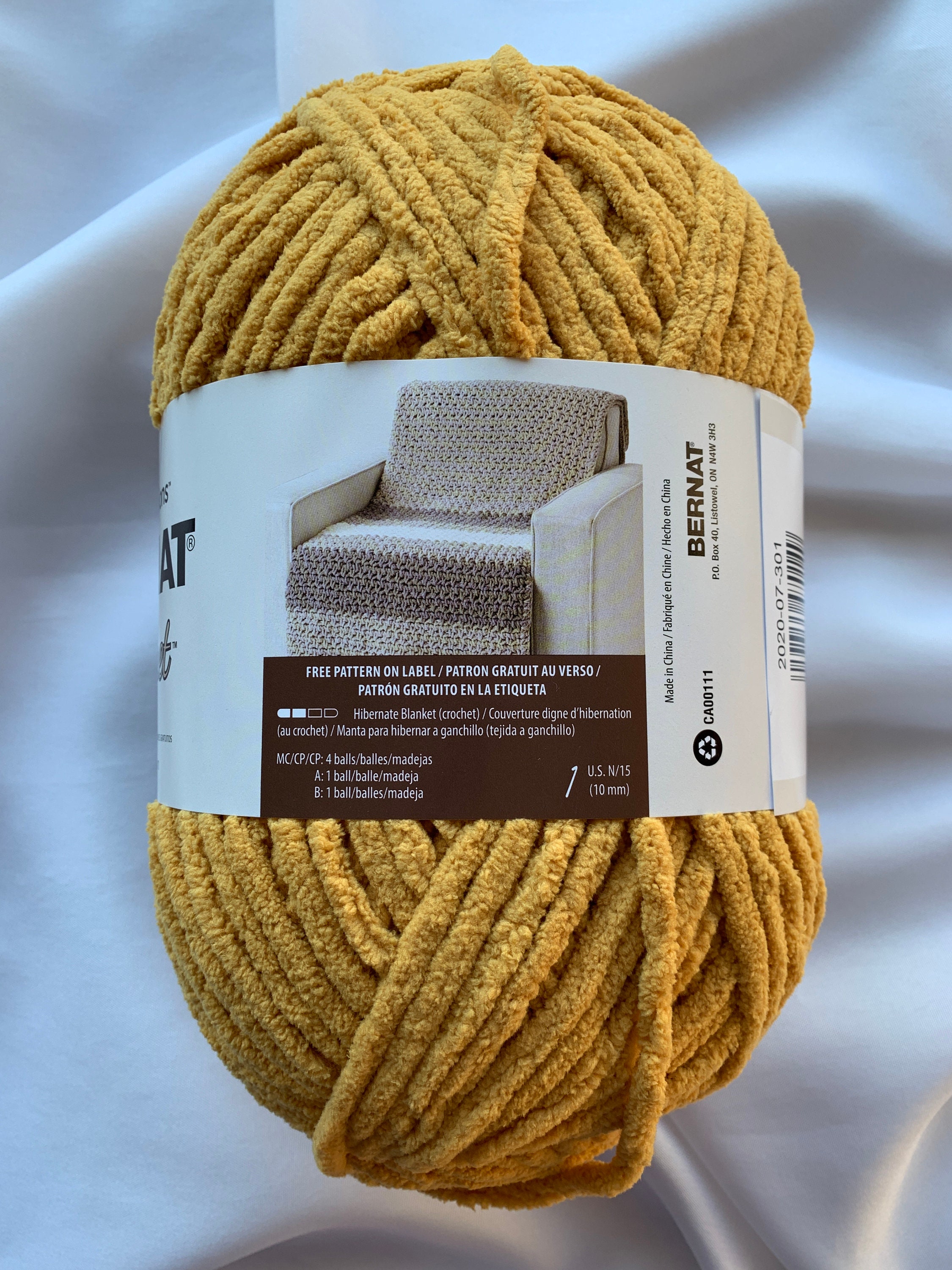 GOLD 10970 Bernat Blanket Yarn220yds10.5 Oz300g Super Bulky Etsy