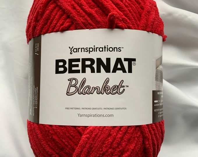 CRIMSON 10786 Bernat Blanket Yarn220yds 10.5 Oz Skein bernat Blanket Yarnsuper Bulky 6 Blanket