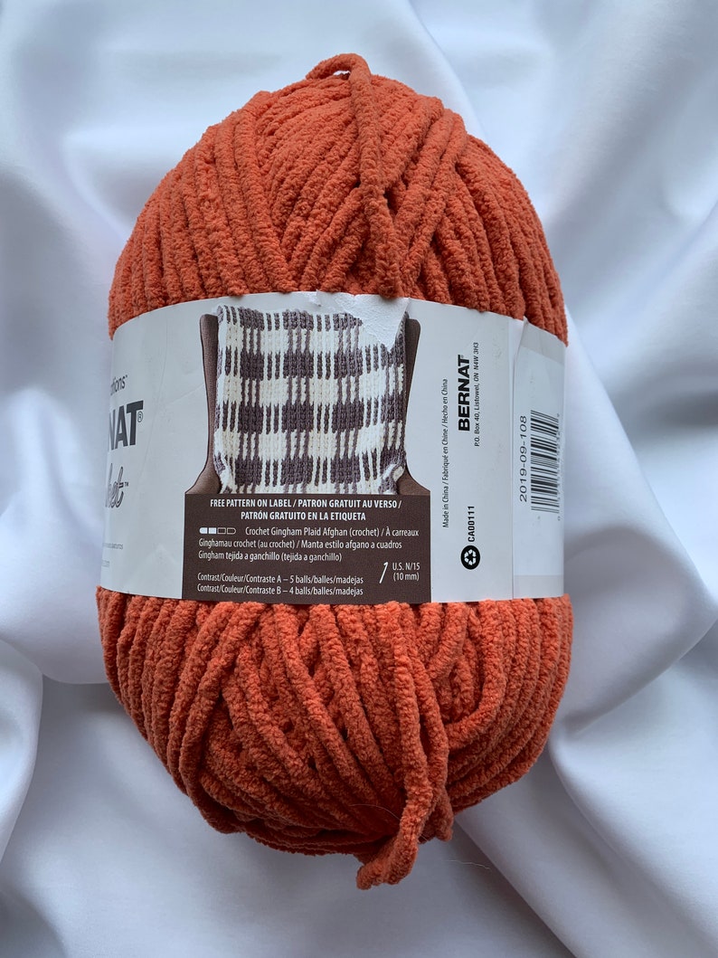ORANGE LEAF 10907 Bernat Blanket Yarn220yds 10.5 oz Skein Etsy