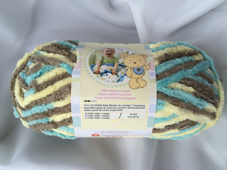 Beach Babe 03735 Bernat Baby Blanket Yarn 3.5 oz. 100g 72 Etsy