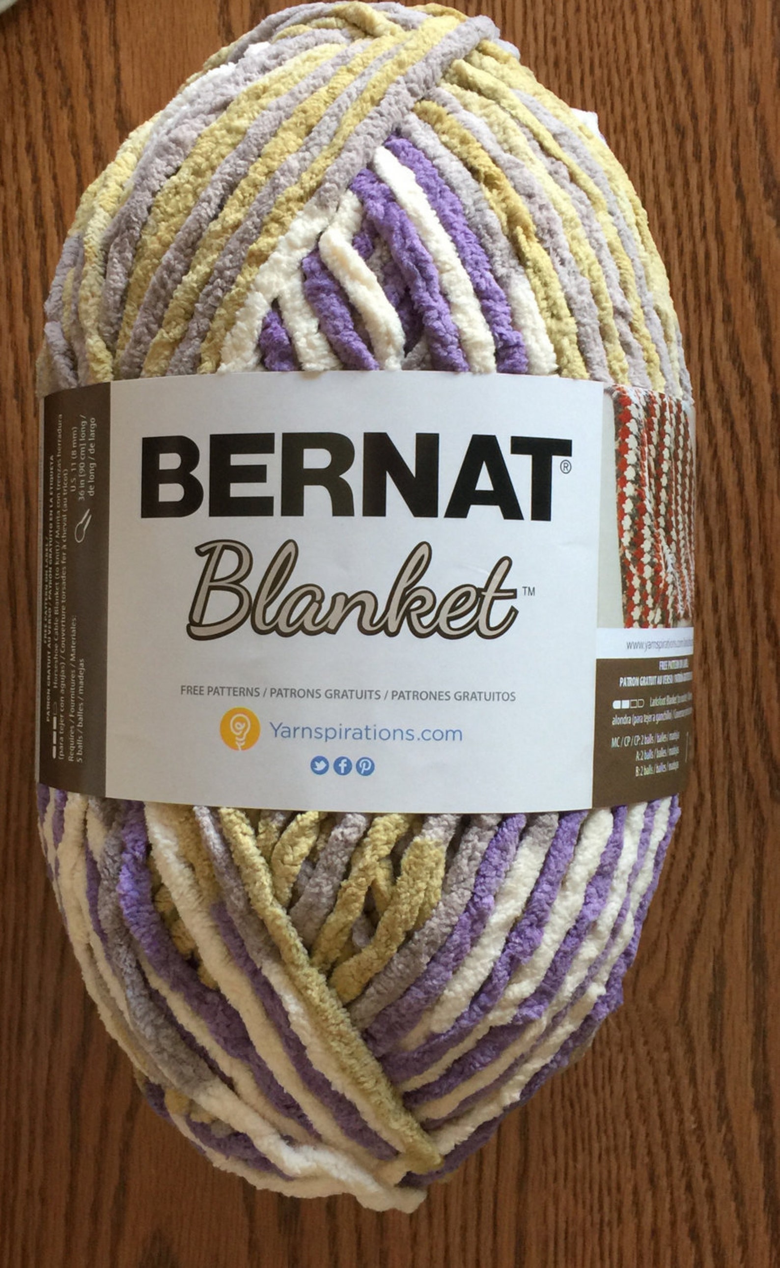 LILAC BUSH 10185 Bernat Blanket Yarn Super Bulky 6 Etsy