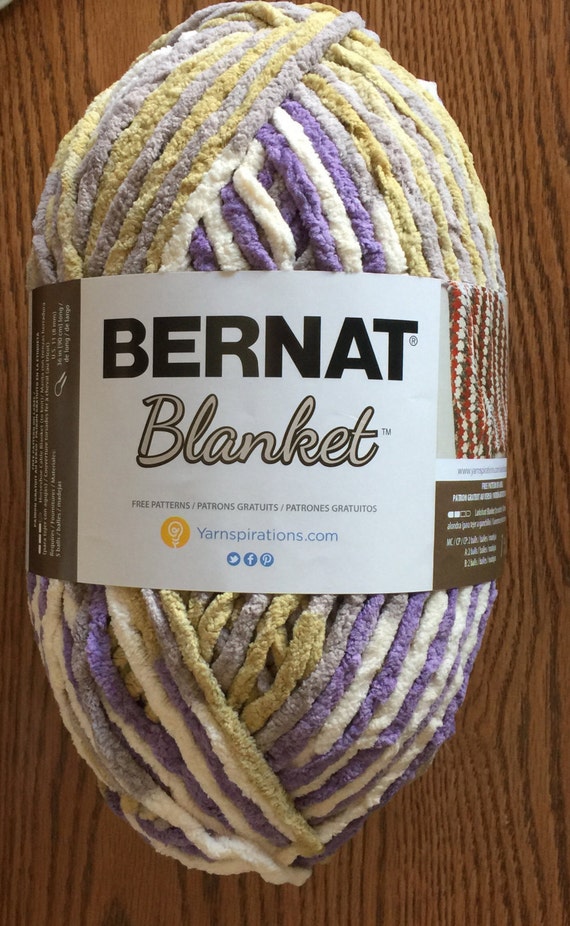 LILAC BUSH 10185 Bernat Blanket Yarn Super Bulky 6 10.5oz Skein