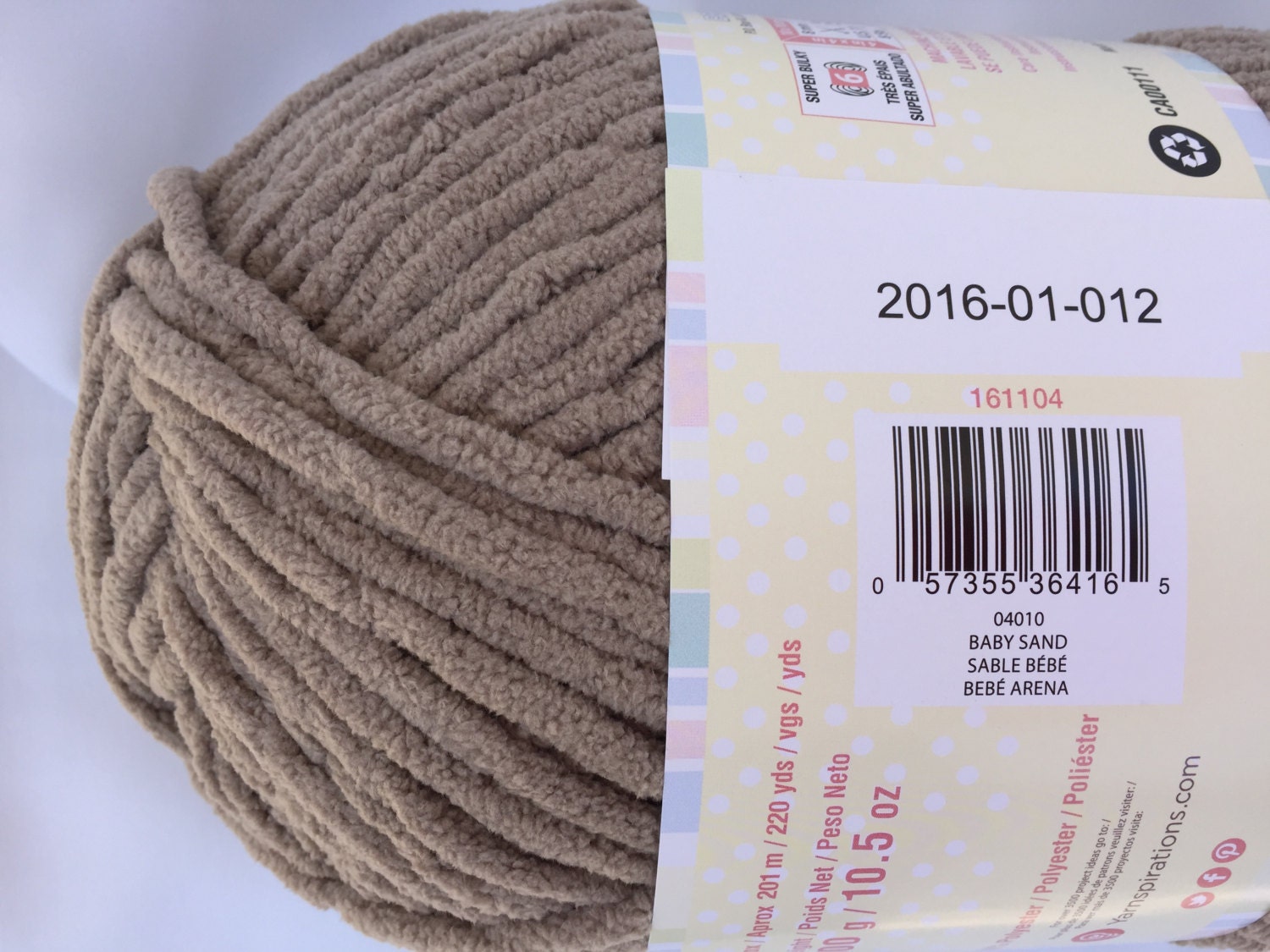 BABY SAND 04010 Bernat Baby Blanket YARN Big 10.5 oz Skein Etsy