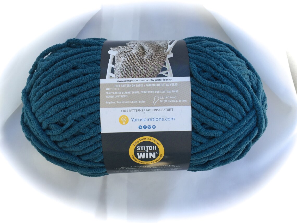 Dark Teal 04745 Bernat Blanket Yarn 10.5 oz Skein Baby Etsy