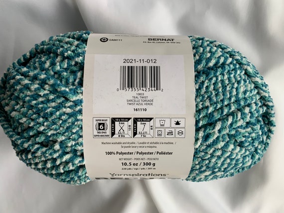 BRIGHT SAGE 11026 Bernat Blanket 220yds 10.5 Oz Skein Super Bulky 6  Chenille Winter Yarn Crochet Knit Supply Dcoyshouseofyarn 
