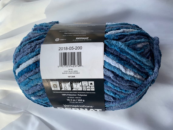 COZY BLUE VARG 04780 Bernat Blanket Yarn220yds10.5 Oz300g Super Bulky 6 Crochet or Knitting Variety of Blues Dcoyshouseofyarn Etsy