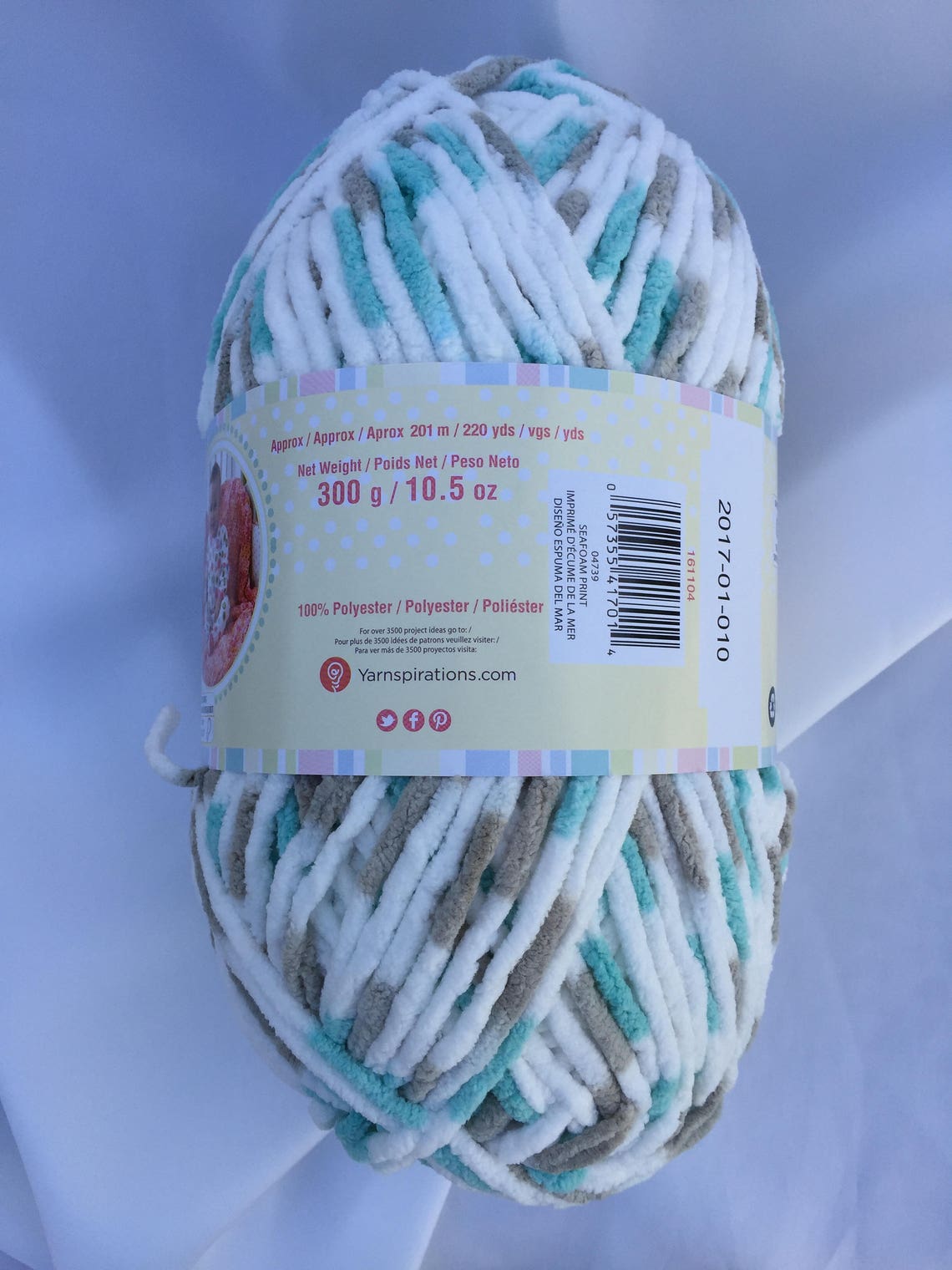 Seafoam Print 04739 Bernat Baby Blanket Yarn 10.5 oz Skein Etsy