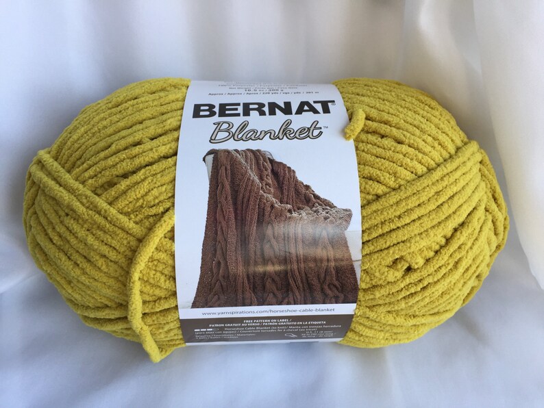 Moss 10803 Bernat Blanket Yarn Big 10.5 oz Skein UPC Etsy