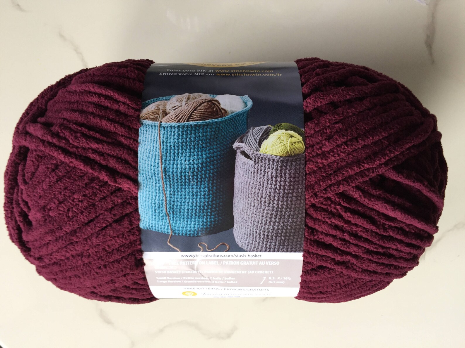 PURPLE PLUM Bernat Blanket Yarn 10430 258yds 10.5 Ozsuper Etsy