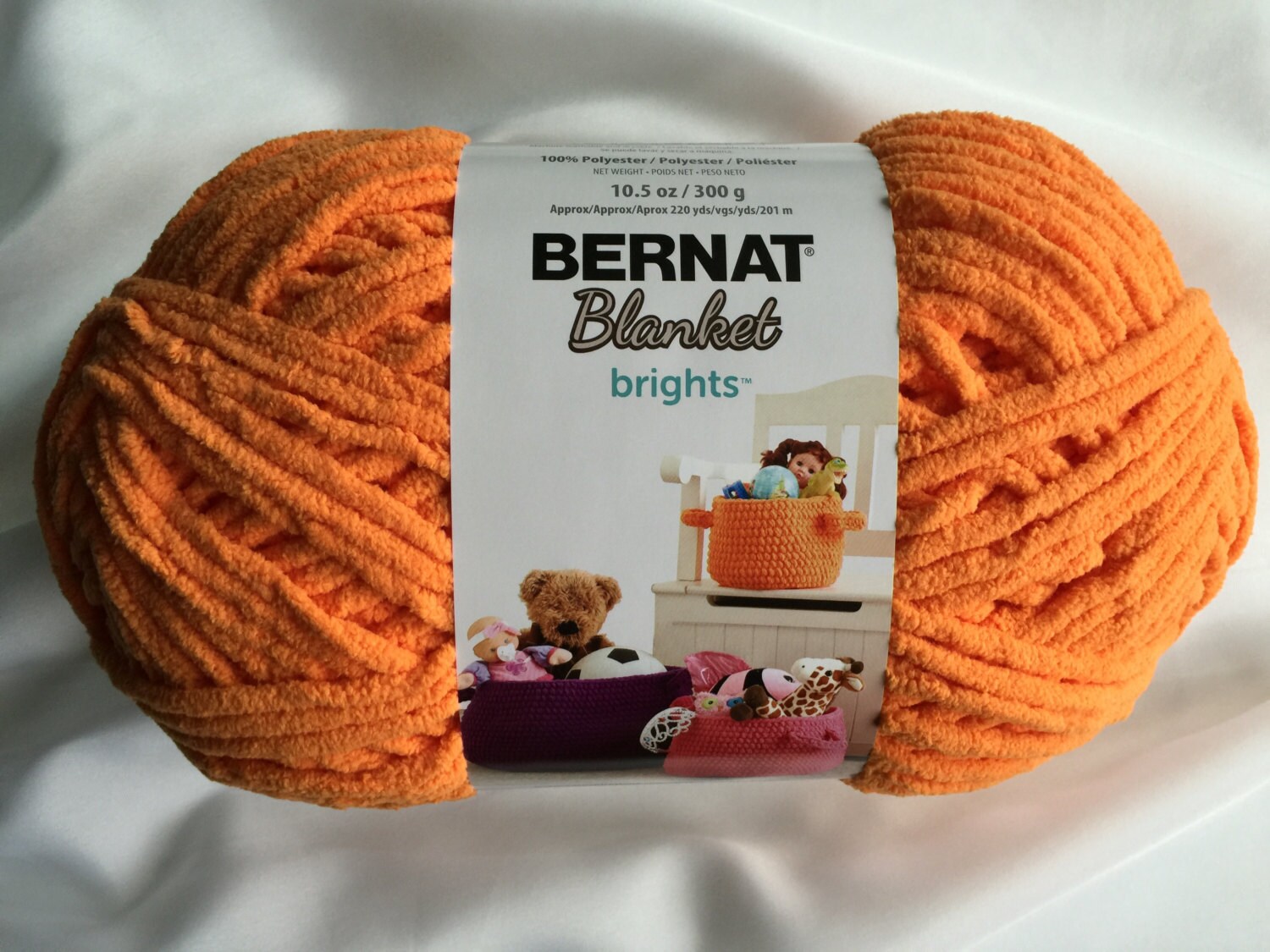 Bernat blanket yarn orange sale