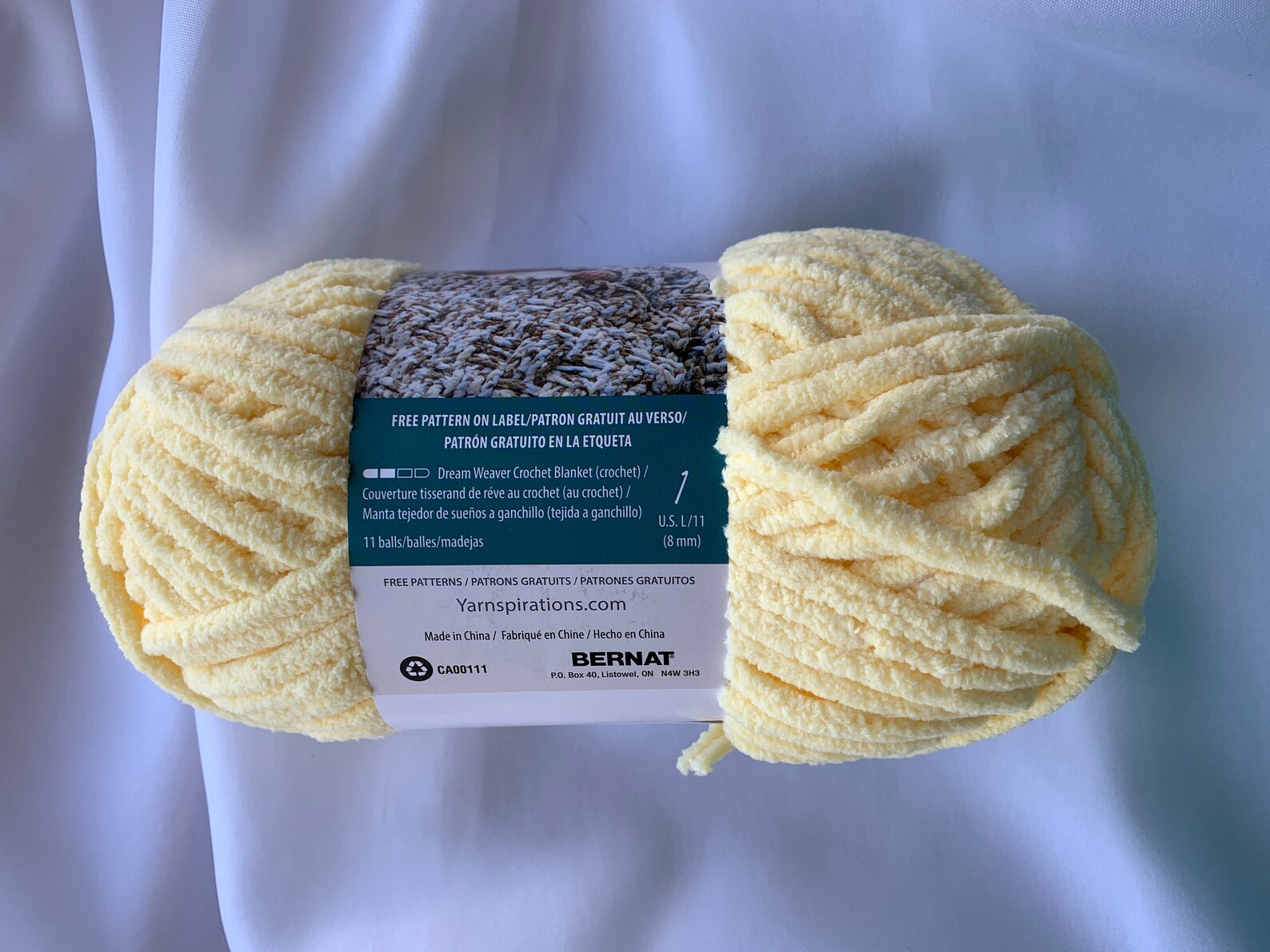 BABY YELLOW 03615 Bernat Baby Blanket Yarn 3.5 oz. Bernat Etsy