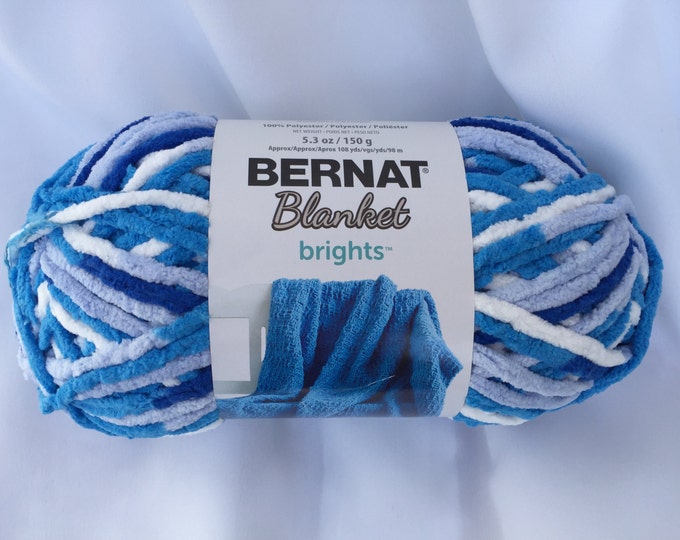 WATERSLIDE VARG 13010 Bernat Blanket Brights / 150g 5.3 Oz / Etsy