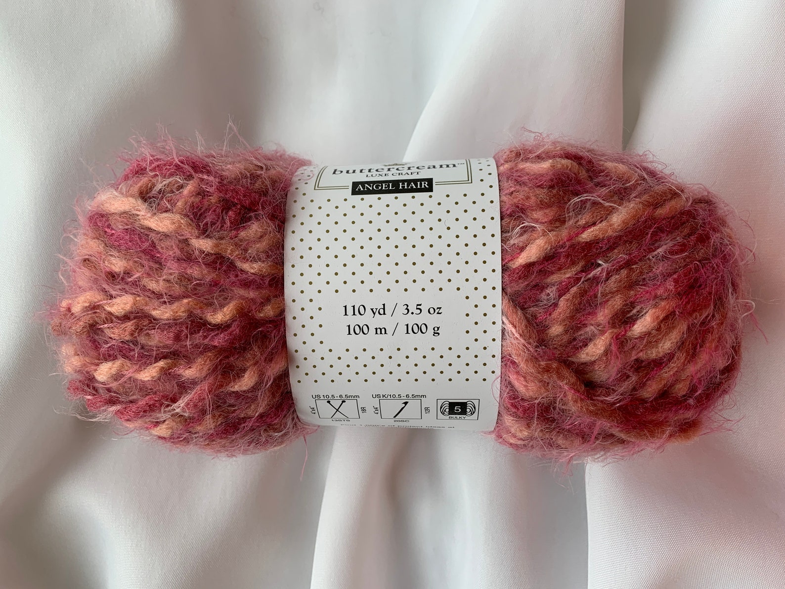 PINK MULTI Angel Hair Yarn Buttercream Luxe Craft 3.5 Oz Etsy