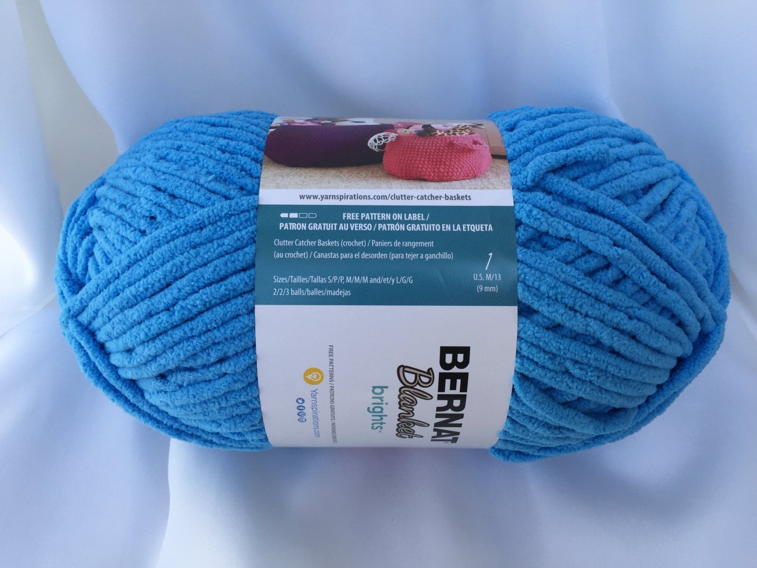 BUSY BLUE 12005 Bernat Blanket Yarn 10.5 Oz Skein Blue Etsy