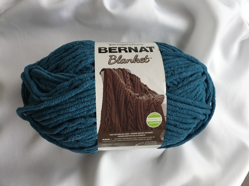 Dark Teal 04745 Bernat Blanket Yarn 10.5 oz Skein Baby Etsy