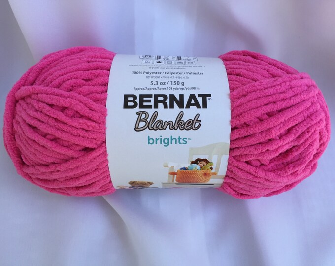 PIXIE PINK 13008 Bernat Blanket Brights 150g 5.3 Oz 108yds Super Bulky6