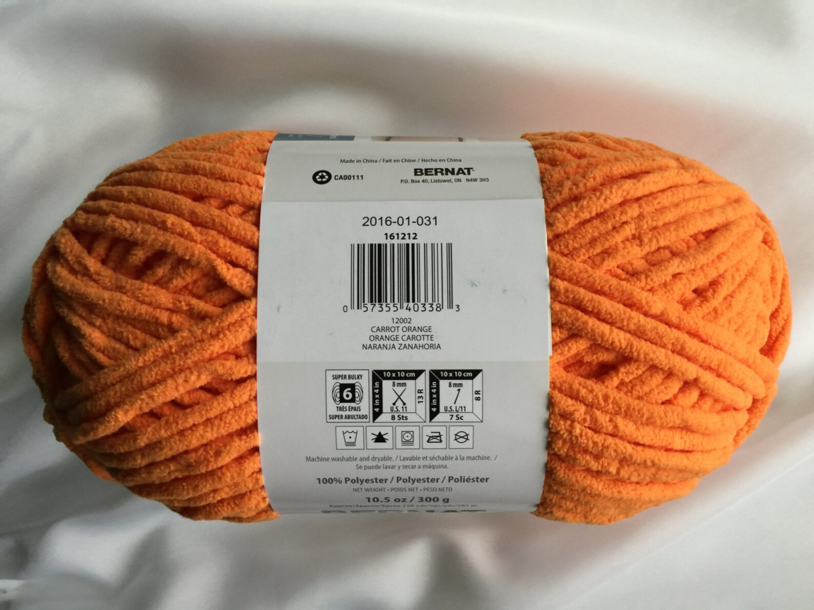 CARROT ORANGE 12002 Bernat Blanket Brights 10.5 oz Skein Etsy