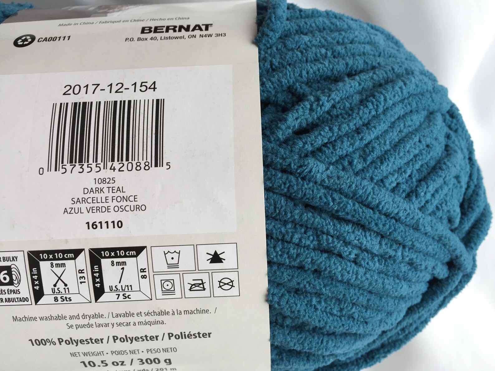 Dark Teal 04745 Bernat Blanket Yarn 10.5 oz Skein Baby Etsy