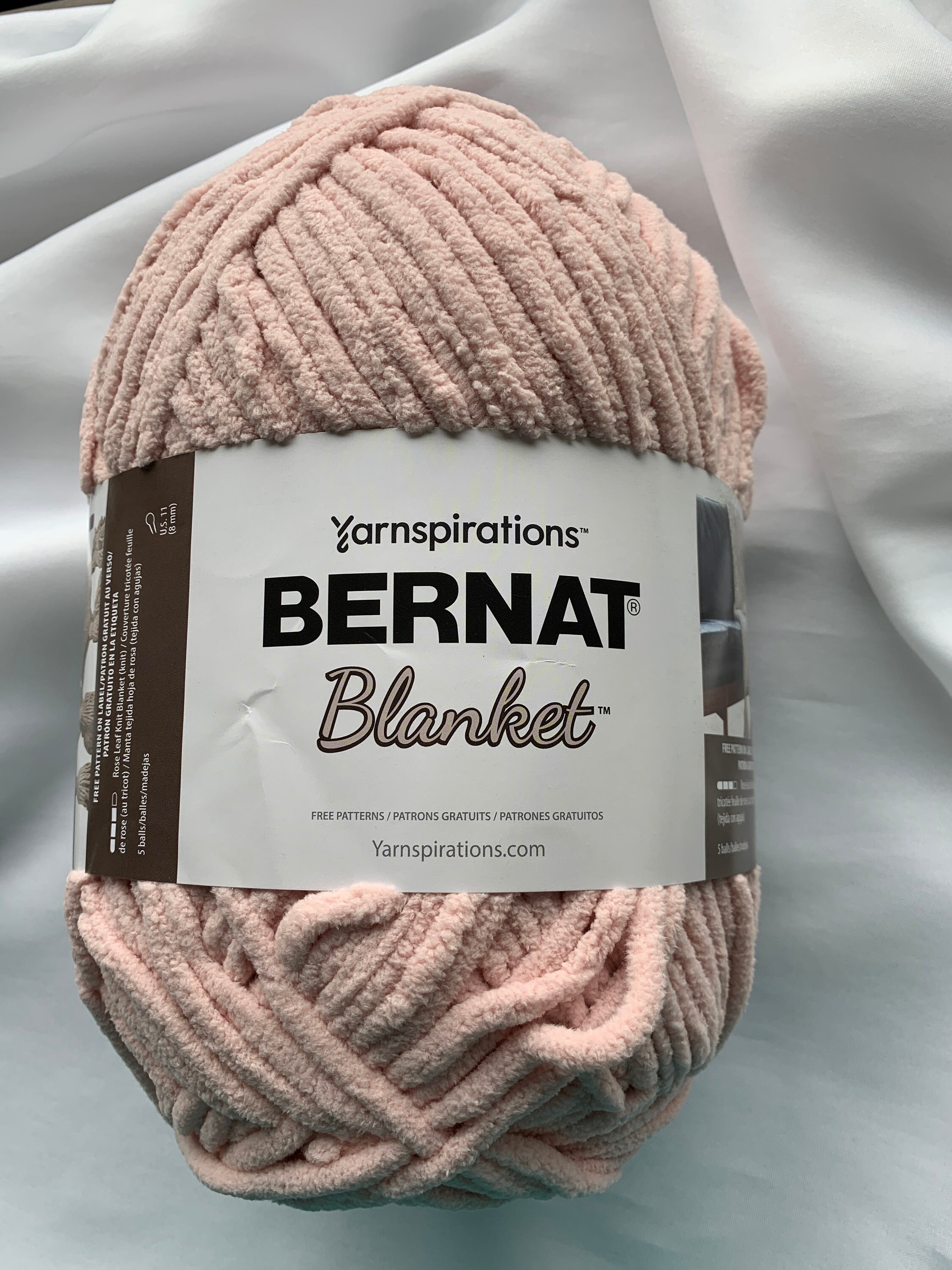 LILAC BUSH 10185 Bernat Blanket Yarn Super Bulky 6 10.5oz Skein Blanket  Yarn Yarn Supply Knit Crochet Supply Multi Color 