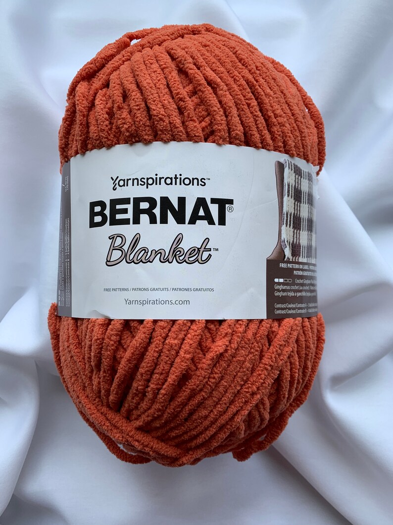 ORANGE LEAF 10907 Bernat Blanket Yarn220yds 10.5 oz Skein Etsy