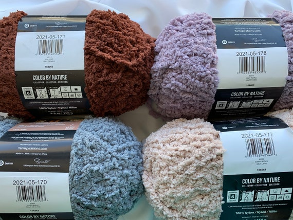 BERNAT SHEEPY 149 Yds8.8 Oz250g Super Bulky 6 Very Fluffy Yarn Vapor Gray Blush Pink baabaa Blue Cotton Tail Brown Brick Red Etsy