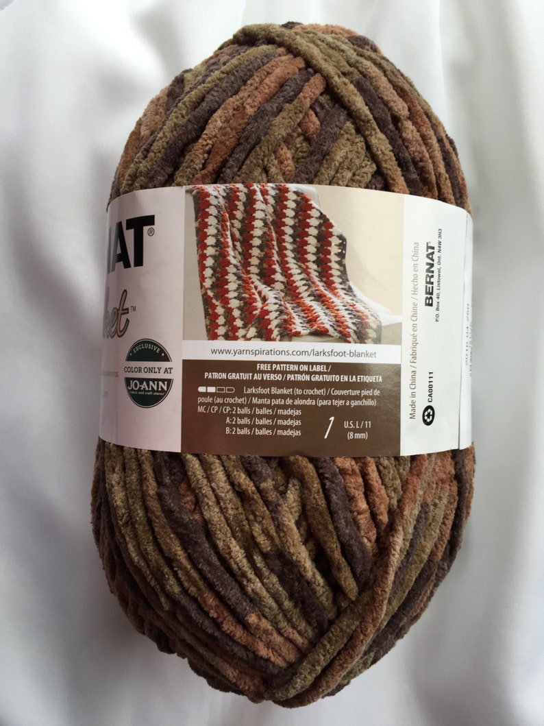 WOODSY 10790 Bernat Blanket Yarn Big 10.5 oz Skein Bernat Etsy