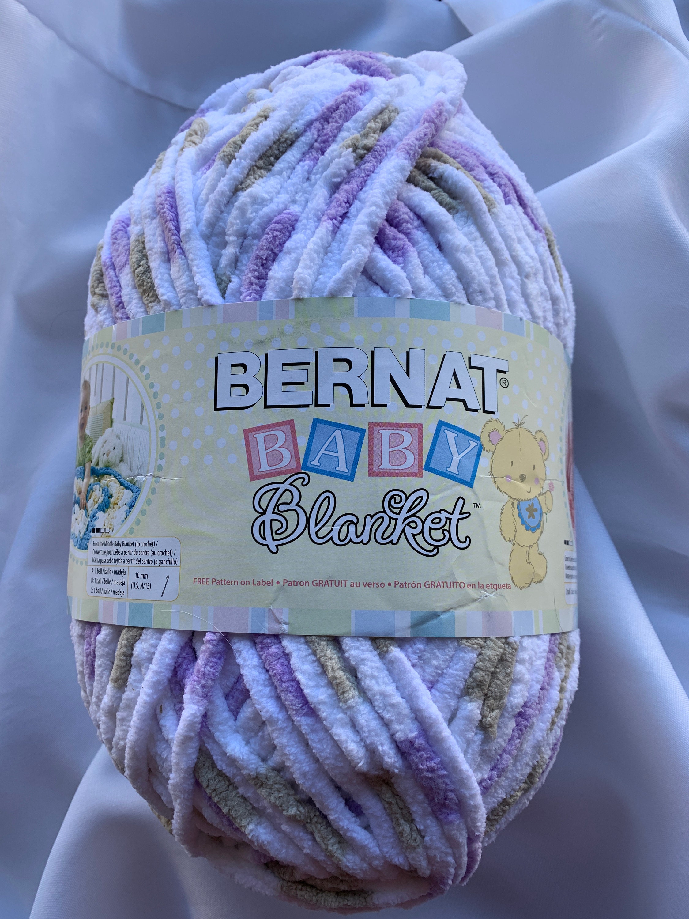 2 Skeins of LITTLE LILAC DOVE 10.5 Oz Bernat Baby Blanket Super Bulky 6 04113 skein Older Dyelot Bundle of 2 Dcoyshouseofyarn Etsy