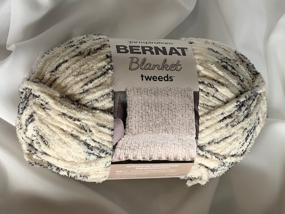 Bernat Blanket Coal Yarn - 2 Pack of 300g/10.5oz - Polyester - 6 Super Bulky - 220 Yards - Knitting/Crochet